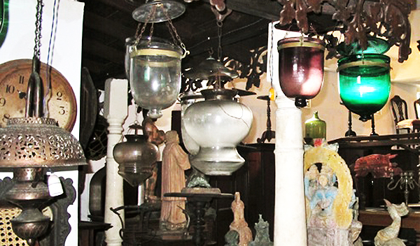 Lamps and clocks galore