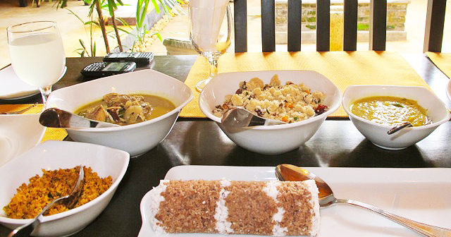 Breakfast in Jaffna at Fits Margosa Pavilion