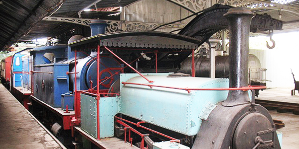 Antique steam engines at the Railway Museum