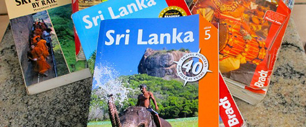 The many editions of the Bradt books on Sri Lanka