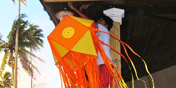 Homemade Vesak lantern