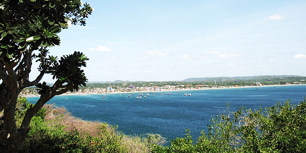 Trincomalee harbour from Fort Frederick