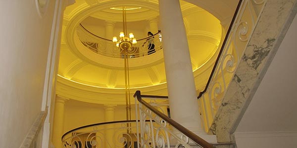 The central staircase of Colombo’s newly opened money museum