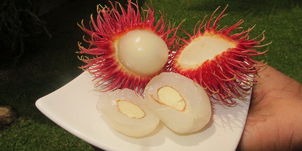 Rambutan ready to eat