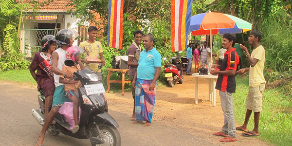 Village almsgiving