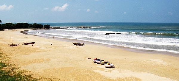 The beach at Bentota