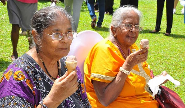 Elders love ice cream too